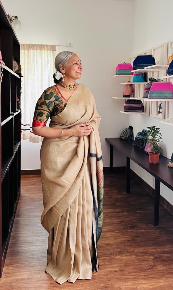 Picture of Pichwai in Sage -tussar silk