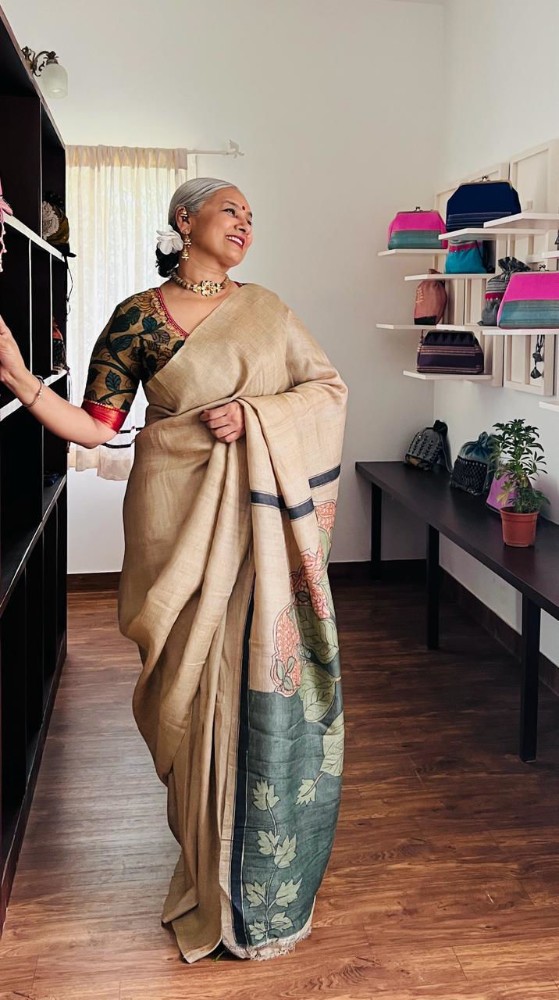 Picture of Pichwai in Sage -tussar silk