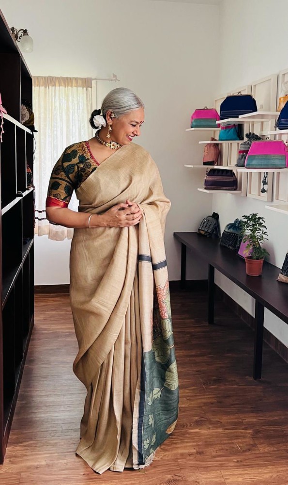 Picture of Pichwai in Sage -tussar silk