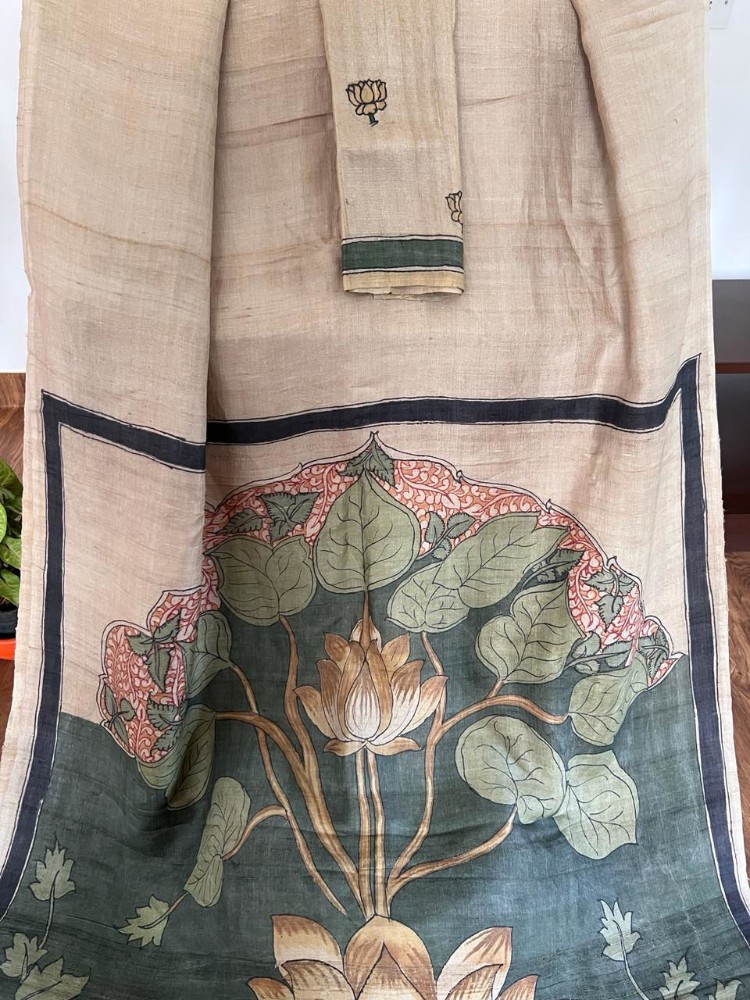 Picture of Pichwai in Sage -tussar silk