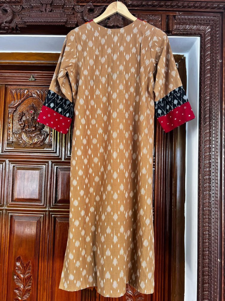 Picture of MUSTARD IKKAT KURTA